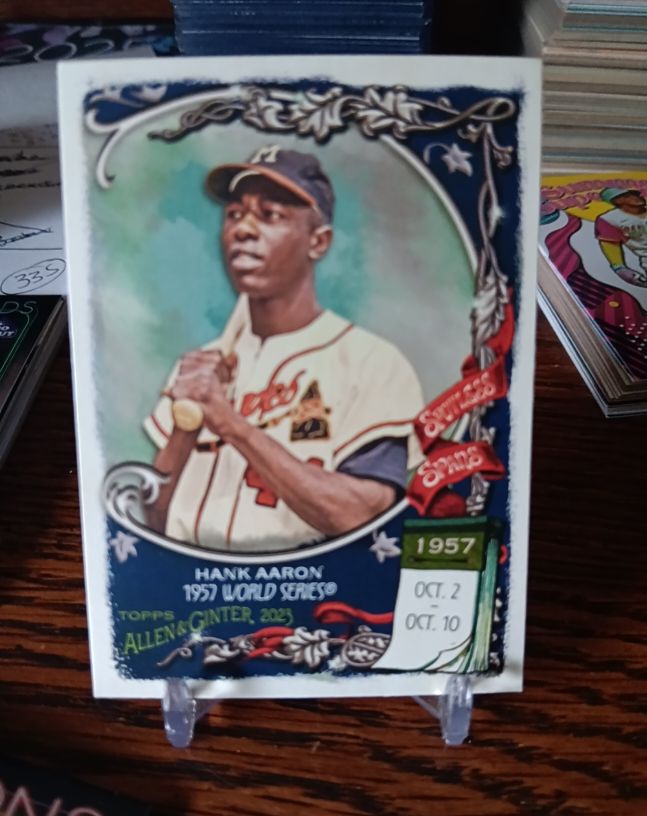 2023 Topps Allen & Ginter #SS-48 Hank Aaron — front