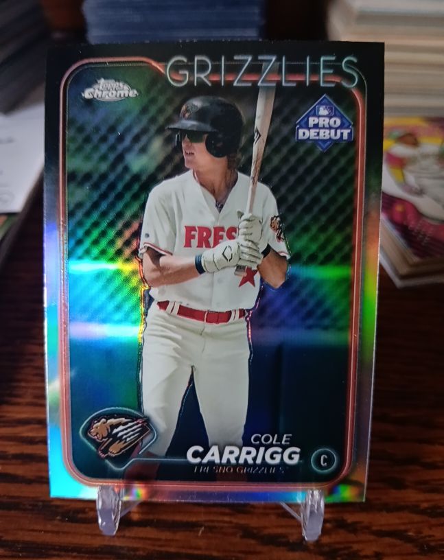 2024 Topps Pro Debut Chrome #PDC-9 Cole Carrigg — front
