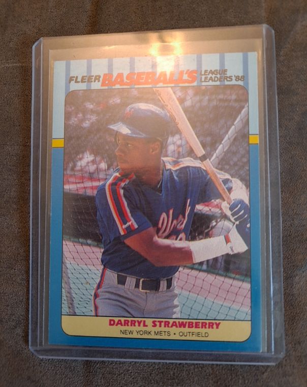 1988 Fleer League Leaders #40 Darryl Strawberry — front