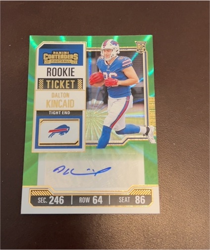 2023 Panini Contenders Rookie Ticket #Dalton Kincaid — front