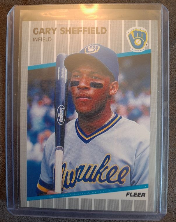1989 Fleer #196 Gary Sheffield Rookie — front