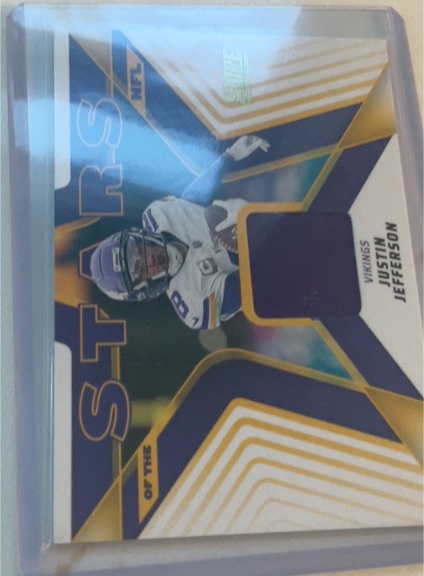 2025 Panini Score Stars of the NFL #SNJ-JJN Justin Jefferson — front