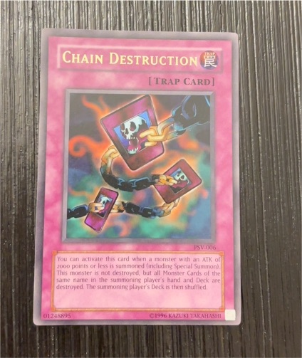 Yu-Gi-Oh! 1996 PSV-006 Chain Destruction — front