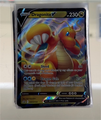 2021 Pokémon TCG #SWSH154 Dragonite V — front