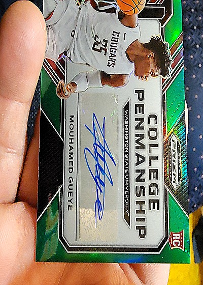 2023 Panini Prizm Draft Picks College Penmanship #CP-MG Mouhamed Gueye — front