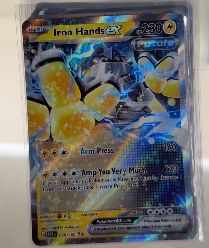 2024 Pokémon Paradox Rift #070 Iron Hands ex — front