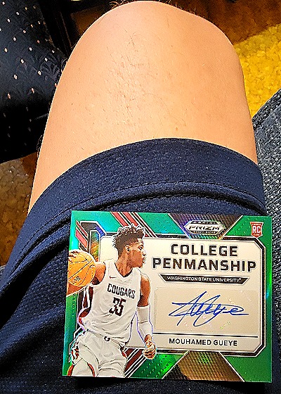 2023-24 Panini Prizm Draft Picks College Penmanship #CP-MG Mouhamed Gueye — front