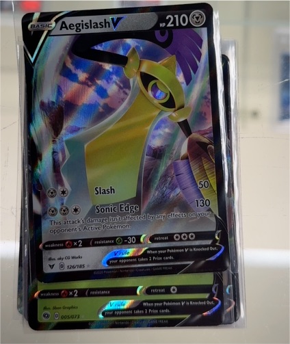 2020 Pokémon Sword & Shield Vivid Voltage #126 Aegislash V — front