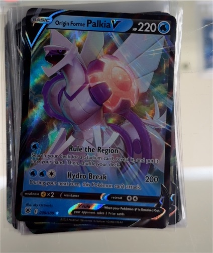 2022 Pokémon Astral Radiance #039 Origin Forme Palkia V — front