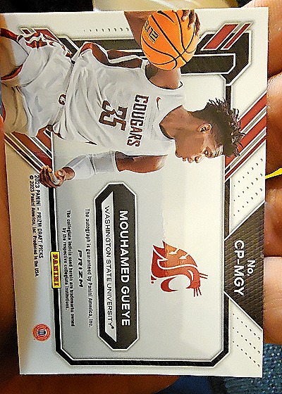 2023 Panini Prizm Draft Picks #CP-MGY Mouhamed Gueye — back