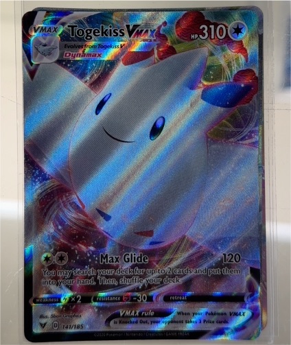 2020 Pokémon TCG Vivid Voltage #141 Togekiss VMAX — front
