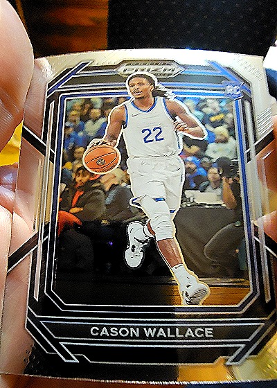2023 Panini Prizm Draft Picks #12 Cason Wallace Rookie Card Thunder — front