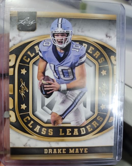 2024 Leaf #CL-4 Drake Maye Class Leaders — front