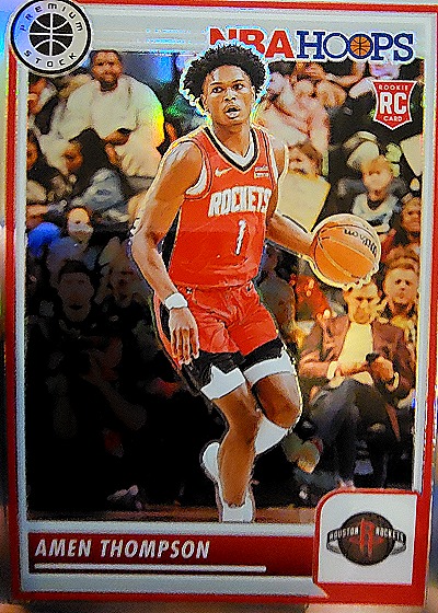 2023-24 Panini NBA Hoops Premium Stock #86 Amen Thompson — front