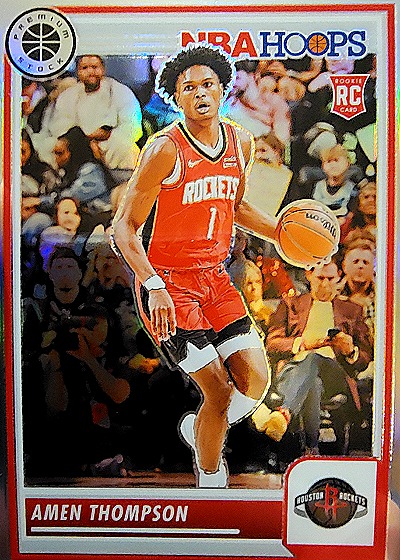 2023 Panini NBA Hoops Premium Stock #1 Amen Thompson — front