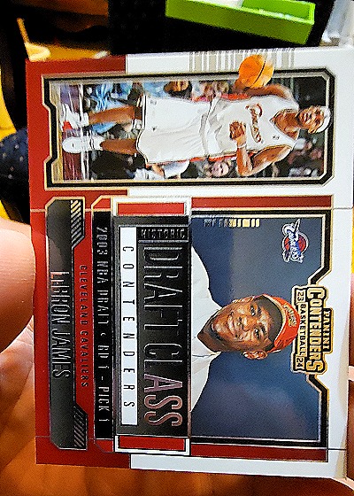 2023-24 Panini Contenders #4 LeBron James Historic Draft Class Contenders — front