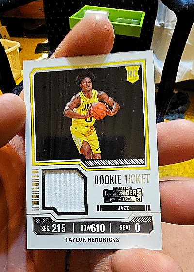 2023-24 Panini Contenders Rookie Ticket #RTS-TAY Taylor Hendricks — front