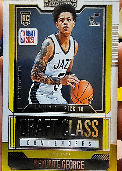 2023-24 Panini Contenders #15 Keyonte George 2023 Draft Class Contenders — front