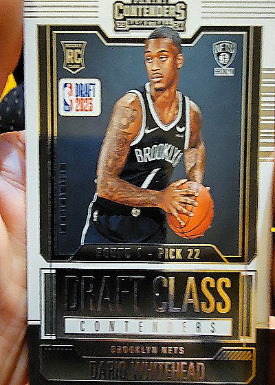 2023-24 Panini Contenders #6 Dariq Whitehead 2023 Draft Class Contenders — front
