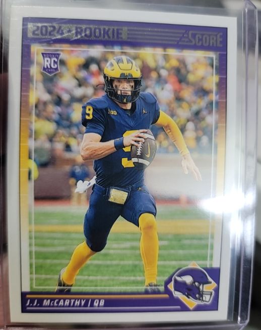 2024 Panini Score #304 J.J. McCarthy Rookie — front