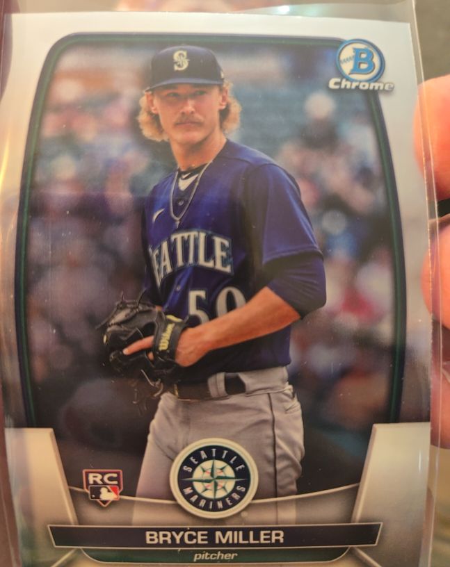 2023 Bowman Chrome #92 Bryce Miller — front