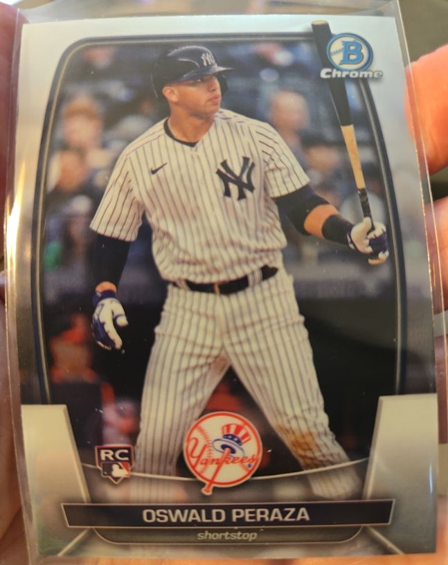 2023 Bowman Chrome #44 Oswald Peraza — front