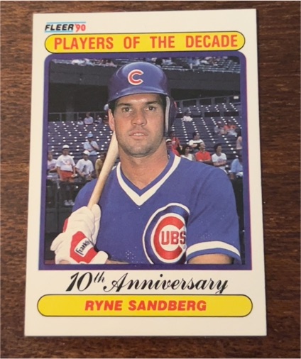 1990 Fleer #625 Ryne Sandberg — front