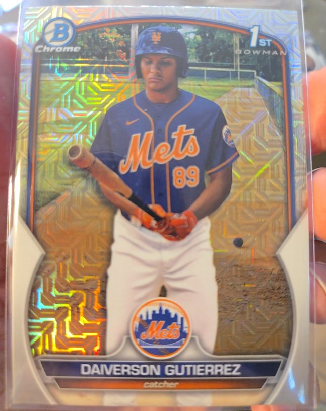 2023 Bowman Chrome #BCP-154 Daiverson Gutierrez — front