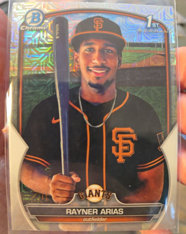 2023 Bowman Chrome #BCP-222 Rayner Arias — front