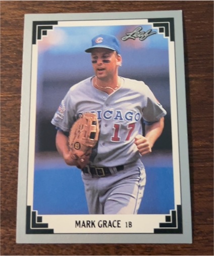 1991 Leaf #170 Mark Grace — front