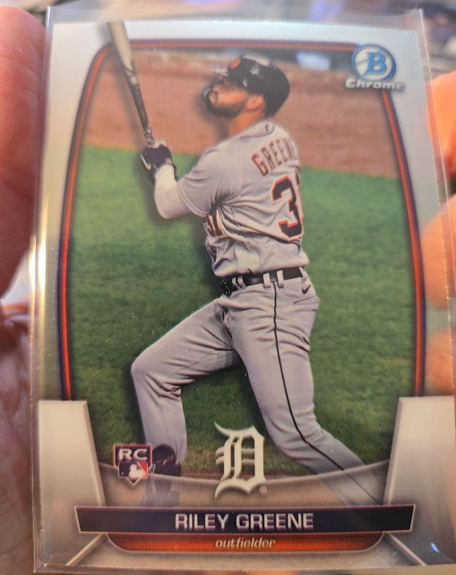 2023 Bowman Chrome #29 Riley Greene — front