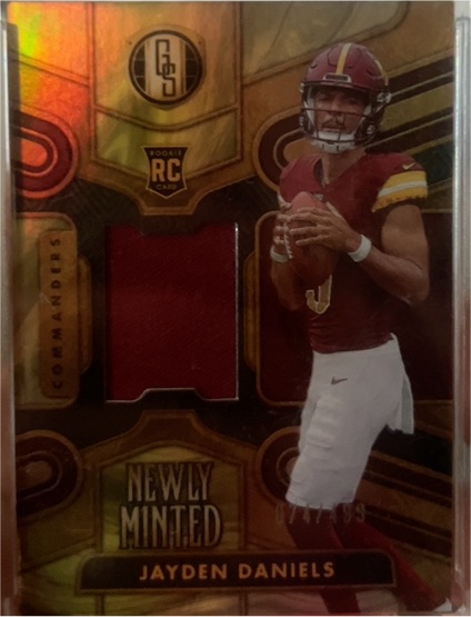 2024 Panini Gold Standard Newly Minted Patch #NMM-JDK Jayden Daniels — front