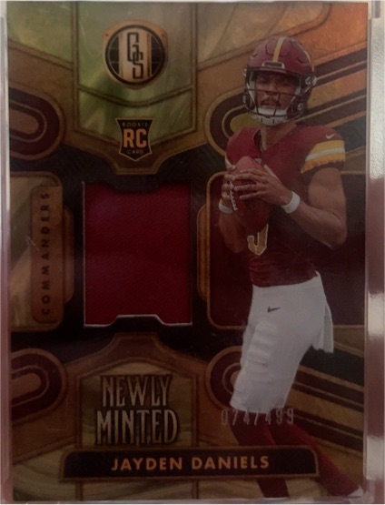 2024 Panini Gold Standard Newly Minted Patch #NMM-JDY Jayden Daniels — front