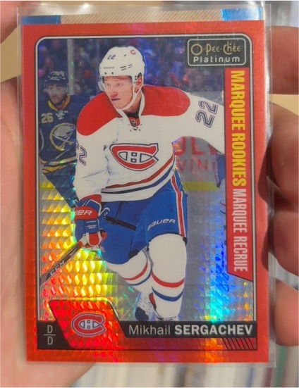 2016-17 O-Pee-Chee Platinum #161 Mikhail Sergachev — front