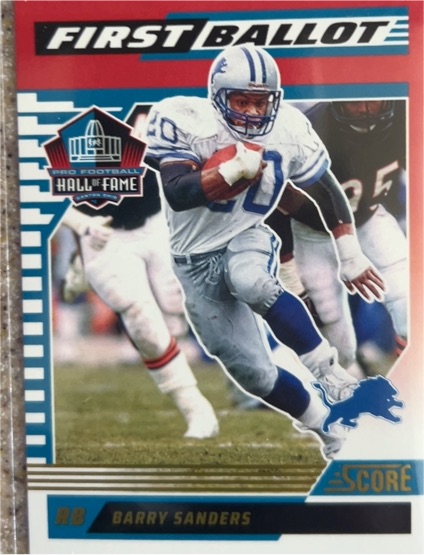 2025 Panini Score First Ballot #8 Barry Sanders — front