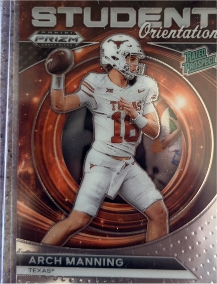 2024 Panini Prizm Draft Picks Student Orientation #SO-AM Arch Manning — front
