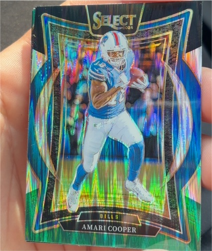 2024 Panini Select #5 Amari Cooper Red & Blue Prizm Shock — front