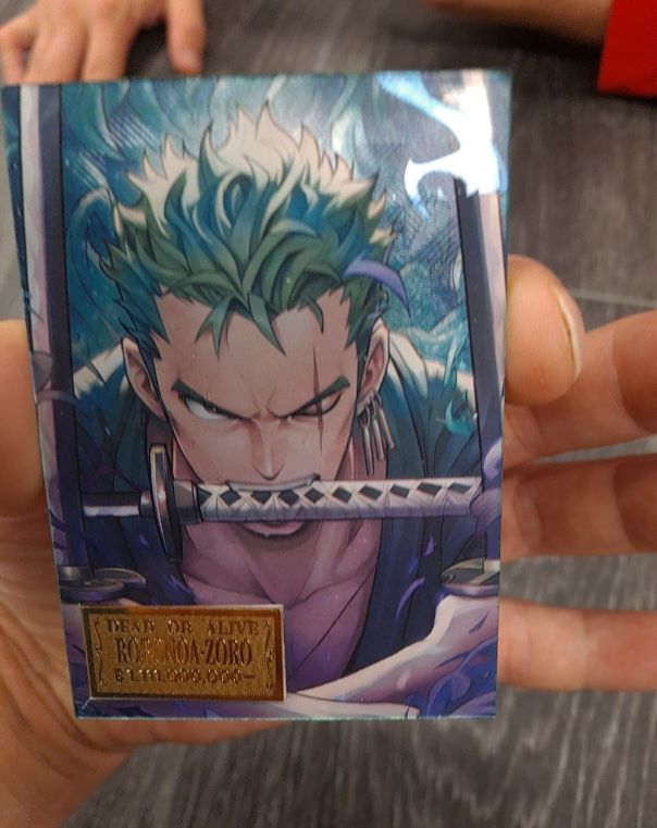 Roronoa Zoro Anime Trading Card — front