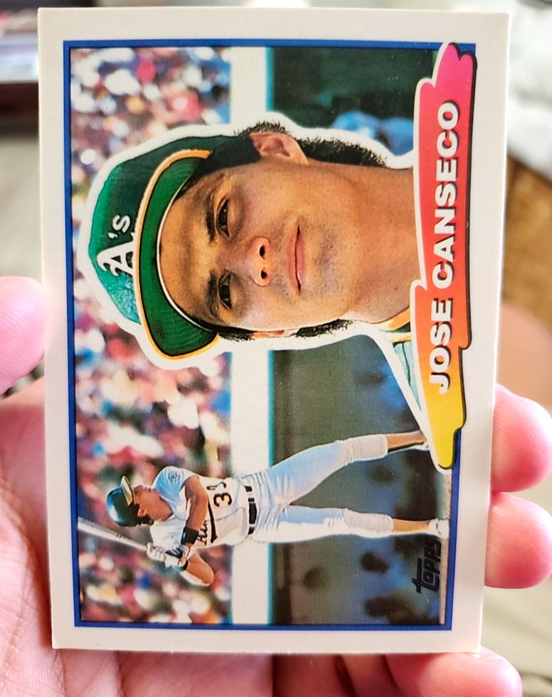 1988 Topps Big #13 Jose Canseco — front