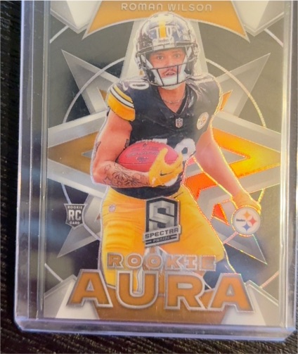 2024 Panini Spectra #RA-RWN Roman Wilson Rookie Aura — front
