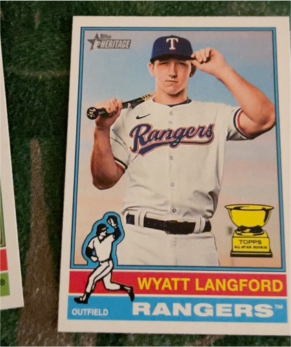 2025 Topps Heritage #29 Wyatt Langford — front