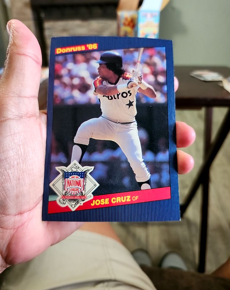 1986 Donruss Baseball Action All-Stars #19 Jose Cruz — front