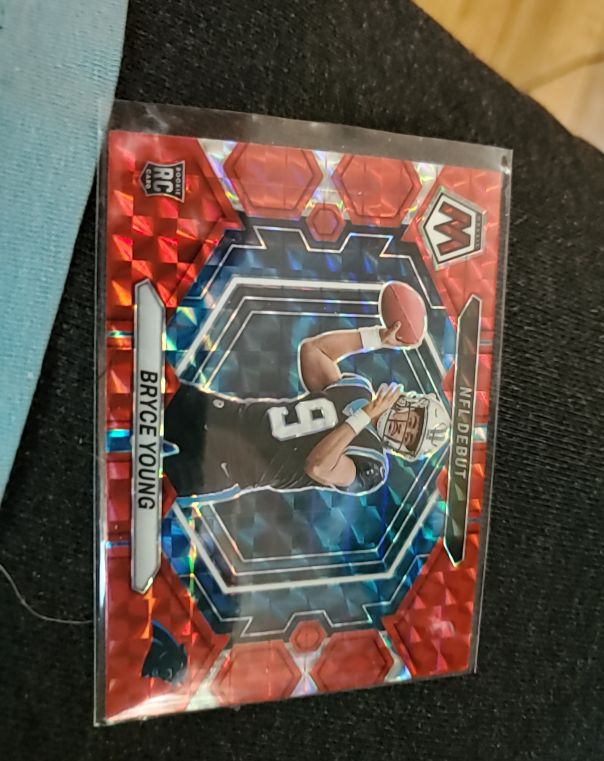 2023 Panini Mosaic NFL Debut Red Mosaic Prizm #ND-2 Bryce Young — front