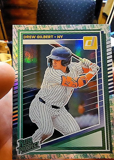 2025 Donruss Baseball #157 Drew Gilbert Rated Prospect — front