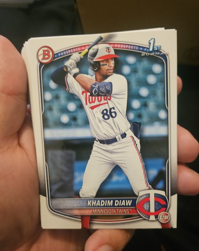 2025 Bowman Prospects #BP-77 Khadim Diaw — front