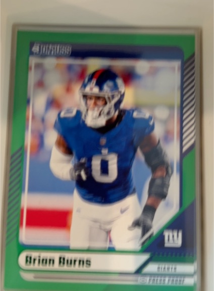 2024 Panini Donruss #14 Brian Burns Green Press Proof — front