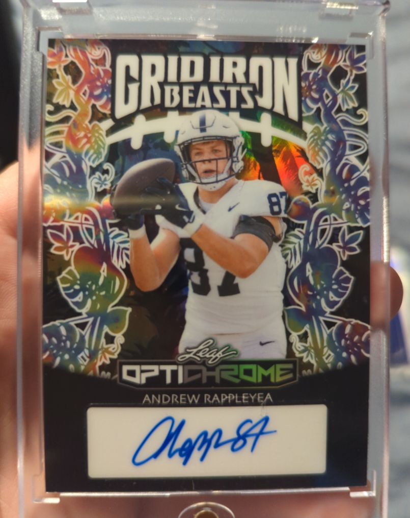 2024 Leaf Optichrome Gridiron Beasts #Andrew Rappleyea — front