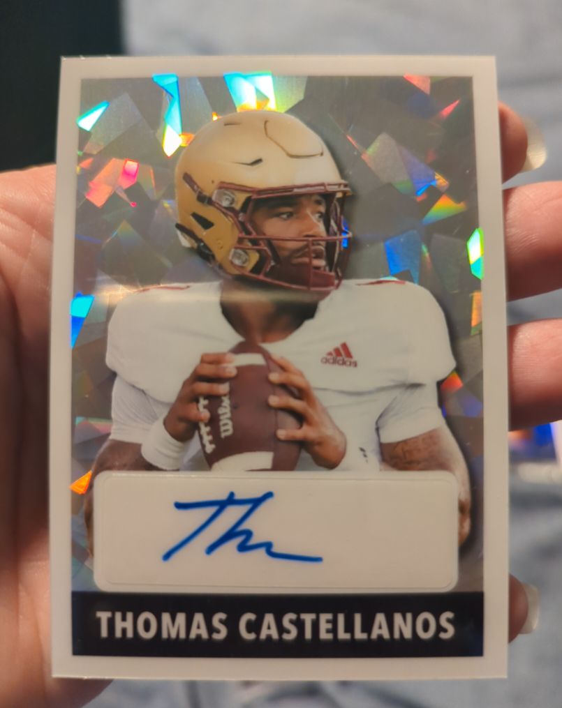 2024 Leaf Metal Collective Football Thomas Castellanos — front