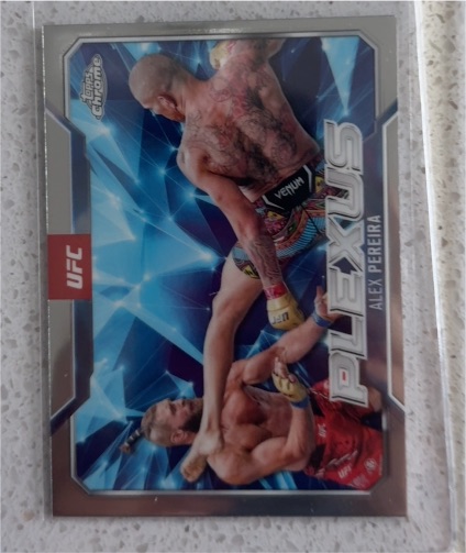 2025 Topps Chrome UFC Plexus #PLX-13 Alex Pereira — front