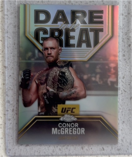 2025 Topps Chrome UFC #DBG-9 Conor McGregor Dare To Be Great — front
